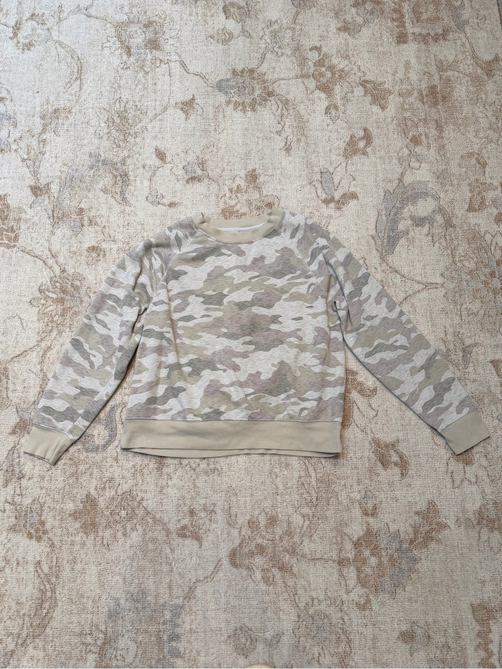 Old Navy Neutral Camo Crewneck Sweater